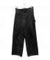 doublet（ダブレット）の古着「SILK DENIM PANT CUT OFF JUMPSUIT」｜ブラック