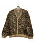 SAINT MICHAEL（セントマイケル）の古着「MOHAIR CARDIGAN LEOPARD」｜ブラウン