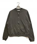 SimplyComplicatedシンプリーコンプリケイティド）の古着「CORE LOOPWHEEL ZIP OVER CREW BLACK」｜グレー