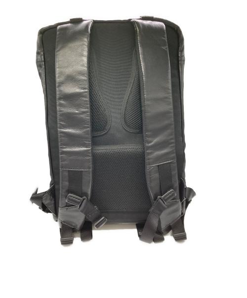 BROSKI and SUPPLY（ブロスキーアンドサプライ）BROSKI AND SUPPLY (ブロスキーアンドサプライ) HUB5 ビジネスレザーリュック ブラックの古着・服飾アイテム