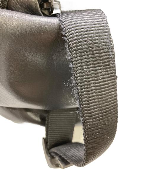 BROSKI and SUPPLY（ブロスキーアンドサプライ）BROSKI AND SUPPLY (ブロスキーアンドサプライ) HUB5 ビジネスレザーリュック ブラックの古着・服飾アイテム