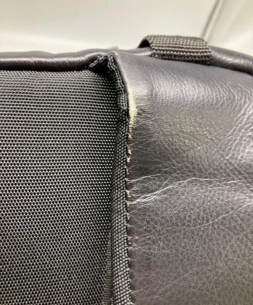 BROSKI and SUPPLY（ブロスキーアンドサプライ）BROSKI AND SUPPLY (ブロスキーアンドサプライ) HUB5 ビジネスレザーリュック ブラックの古着・服飾アイテム