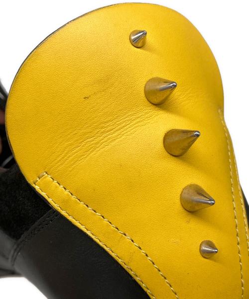 FENDI（フェンディ）FENDI (フェンディ) バグズアイ スタッズレザースニーカー ブラック サイズ:10の古着・服飾アイテム