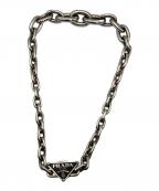 PRADAプラダ）の古着「シンボルネックレス」｜シルバー