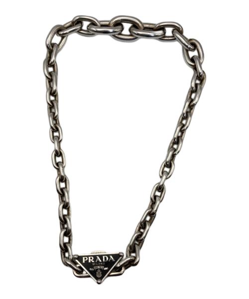 PRADA（プラダ）PRADA (プラダ) シンボルネックレス シルバーの古着・服飾アイテム
