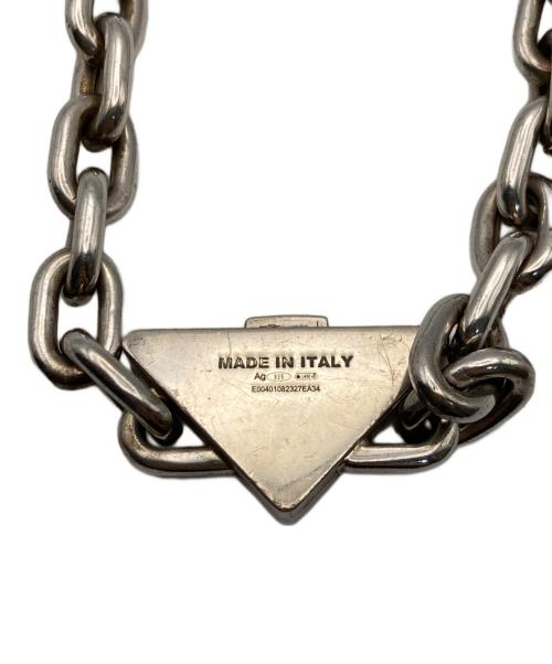 PRADA（プラダ）PRADA (プラダ) シンボルネックレス シルバーの古着・服飾アイテム