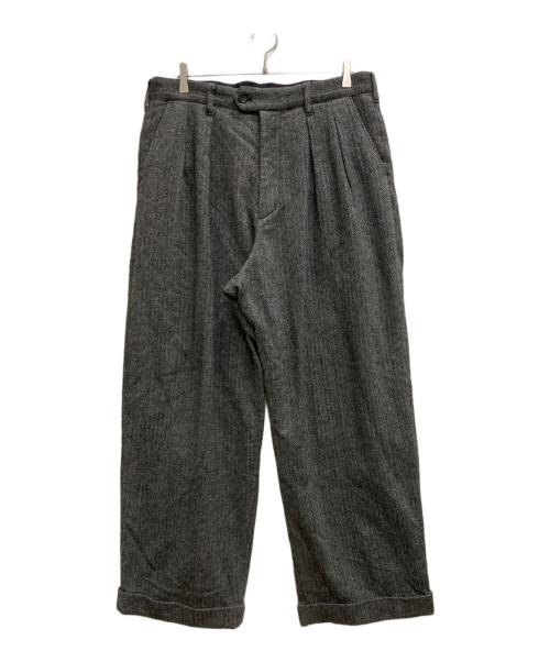 Engineered Garments（エンジニアド ガーメンツ）Engineered Garments (エンジニアードガーメンツ) ヘリンボーンタックウールパンツ グレー サイズ:Ⅿの古着・服飾アイテム
