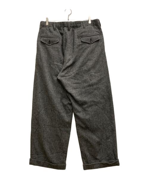 Engineered Garments（エンジニアド ガーメンツ）Engineered Garments (エンジニアードガーメンツ) ヘリンボーンタックウールパンツ グレー サイズ:Ⅿの古着・服飾アイテム