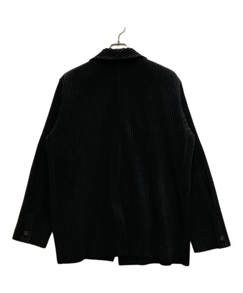 HOMME PLISSE ISSEY MIYAKE（オム プリッセ イッセイ ミヤケ）HOMME PLISSE ISSEY MIYAKE (オム プリッセ イッセイ ミヤケ) プリーツジャケット ブラック サイズ:3の古着・服飾アイテム