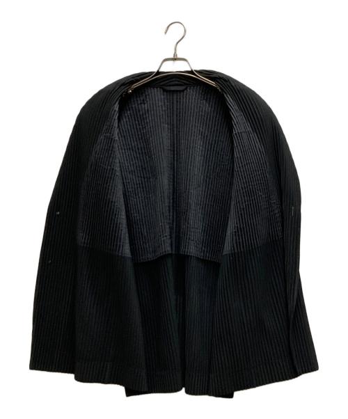 HOMME PLISSE ISSEY MIYAKE（オム プリッセ イッセイ ミヤケ）HOMME PLISSE ISSEY MIYAKE (オム プリッセ イッセイ ミヤケ) プリーツジャケット ブラック サイズ:3の古着・服飾アイテム