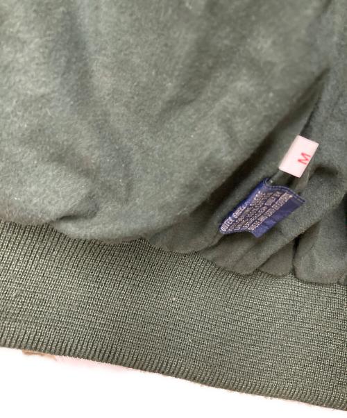 POLO RALPH LAUREN（ポロ・ラルフローレン）POLO RALPH LAUREN (ポロ・ラルフローレン) 90'S ディアスキンスタンドカラーブルゾン ベージュ サイズ:Mの古着・服飾アイテム