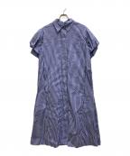 ELENDEEKエレンディーク）の古着「オーバーフォルムシャツワンピース」｜ブルー