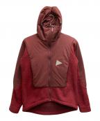 and wanderアンドワンダー）の古着「twill fleece jacket」｜レッド