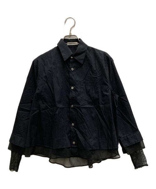 UNDERCOVER（アンダーカバー）UNDERCOVER (アンダーカバー) コットンフレアシャツ ブラック サイズ:1の古着・服飾アイテム