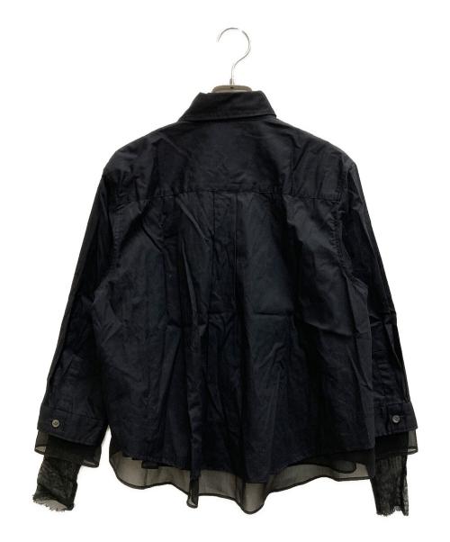 UNDERCOVER（アンダーカバー）UNDERCOVER (アンダーカバー) コットンフレアシャツ ブラック サイズ:1の古着・服飾アイテム