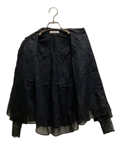 UNDERCOVER（アンダーカバー）UNDERCOVER (アンダーカバー) コットンフレアシャツ ブラック サイズ:1の古着・服飾アイテム