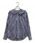 COMME des GARCONS GIRL（コムデギャルソンガール）の古着「ギンガムチェック 丸襟フリルシャツ」｜ブルー