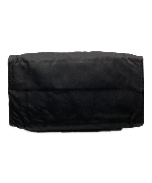 PRADA（プラダ）PRADA (プラダ) ゴールドハンドルハンドバッグ ブラックの古着・服飾アイテム