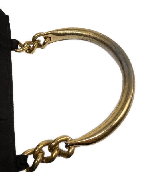 PRADA（プラダ）PRADA (プラダ) ゴールドハンドルハンドバッグ ブラックの古着・服飾アイテム