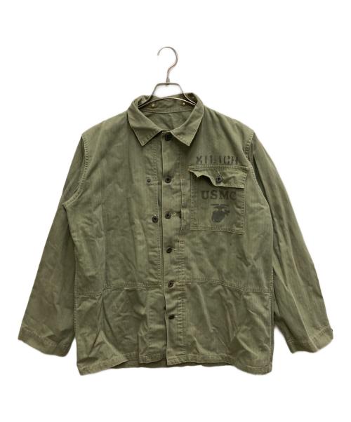 USMC（ユーエスエムシー）USMC (ユーエスエムシー) 40`s P-44 HBTジャケット グリーン サイズ:不明の古着・服飾アイテム