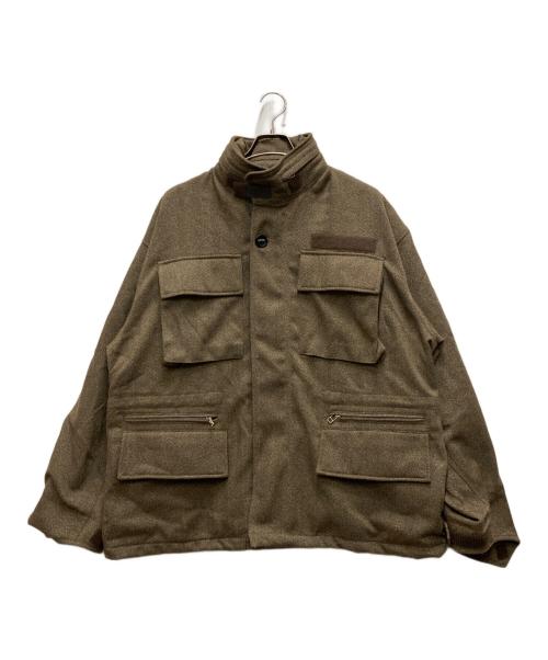 meanswhile（ミーンズワイル）meanswhile (ミーンズワイル) Tech Tweed Field JKT ブラウン サイズ:2の古着・服飾アイテム