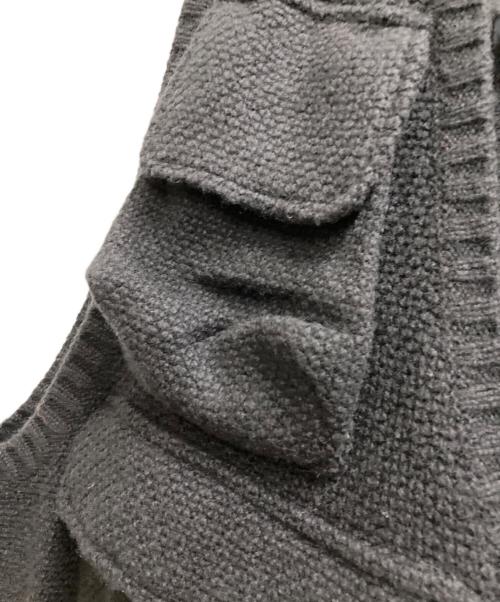meanswhile（ミーンズワイル）meanswhile (ミーンズワイル) Knit Luggage Vest ブラック サイズ:3の古着・服飾アイテム