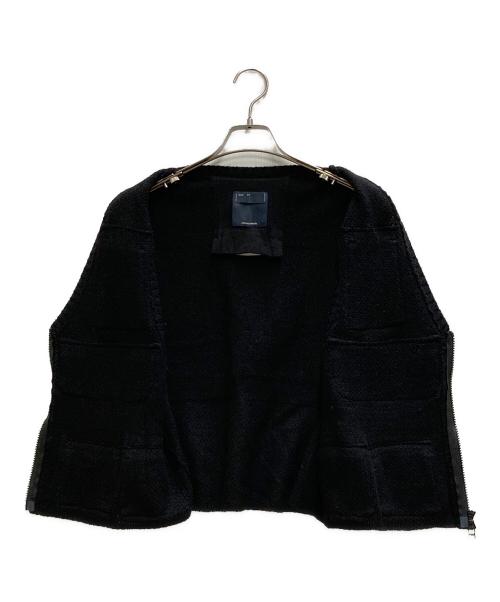 meanswhile（ミーンズワイル）meanswhile (ミーンズワイル) Knit Luggage Vest ブラック サイズ:1の古着・服飾アイテム