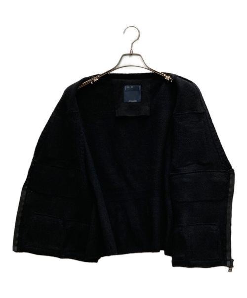 meanswhile（ミーンズワイル）meanswhile (ミーンズワイル) Knit Luggage Vest ブラック サイズ:3の古着・服飾アイテム