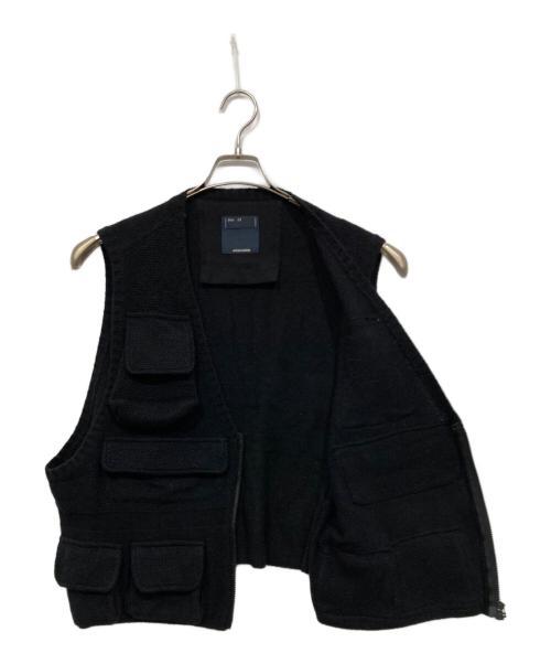 meanswhile（ミーンズワイル）meanswhile (ミーンズワイル) Knit Luggage Vest ブラック サイズ:3の古着・服飾アイテム