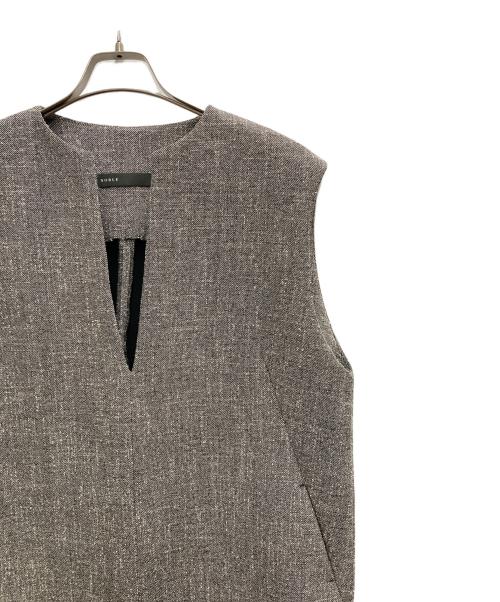 Noble（ノーブル）Noble (ノーブル) スポンジボンディングワンピース グレー サイズ:38の古着・服飾アイテム