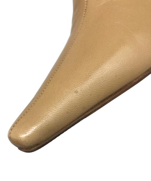 JIMMY CHOO（ジミーチュウ）JIMMY CHOO (ジミーチュウ) ロングブーツ ベージュ サイズ:38 1/8の古着・服飾アイテム