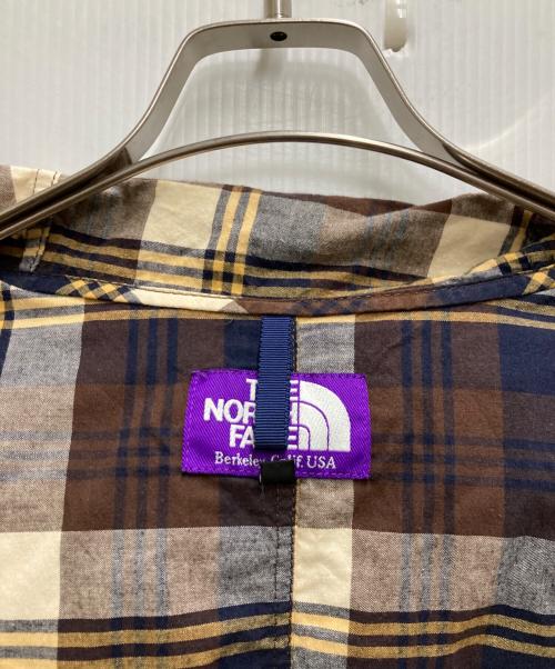 THE NORTHFACE PURPLELABEL（ザ・ノースフェイス パープルレーベル）THE NORTHFACE PURPLELABEL (ザ・ノースフェイス パープルレーベル) チェックパーカー ブラウン サイズ:Sの古着・服飾アイテム