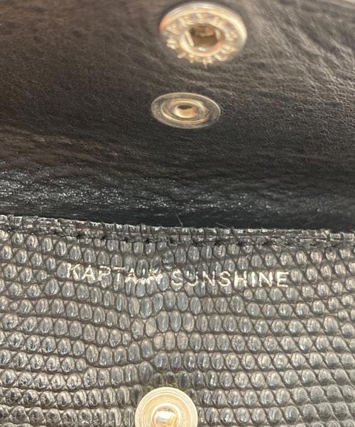 KAPTAIN SUNSHINE（キャプテンサンシャイン）KAPTAIN SUNSHINE (キャプテンサンシャイン) Round Wallet Mid ブラックの古着・服飾アイテム