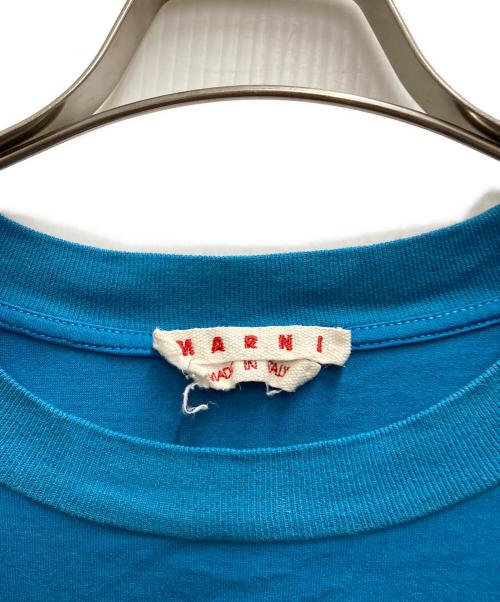 MARNI（マルニ）MARNI (マルニ) フラワーロゴTEE ブルー サイズ:38の古着・服飾アイテム