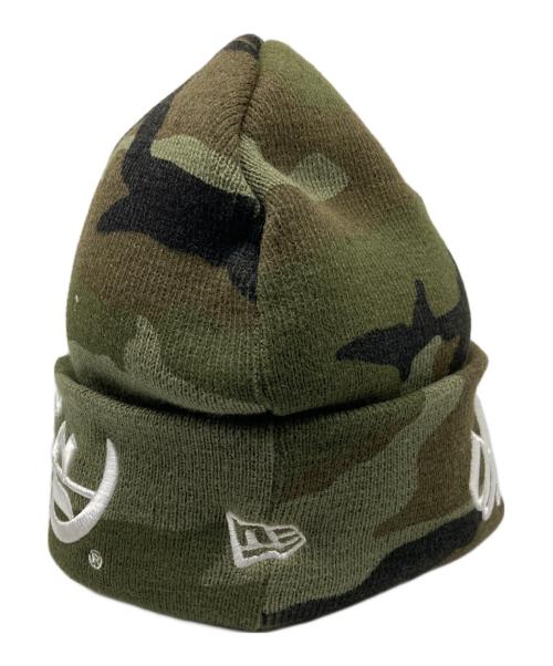 SUPREME（シュプリーム）Supreme (シュプリーム) New Era Blackletter Beanie オリーブの古着・服飾アイテム
