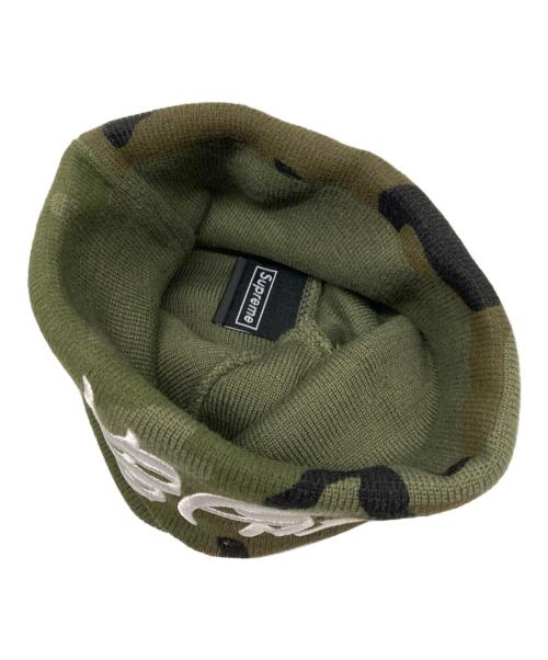 SUPREME（シュプリーム）Supreme (シュプリーム) New Era Blackletter Beanie オリーブの古着・服飾アイテム