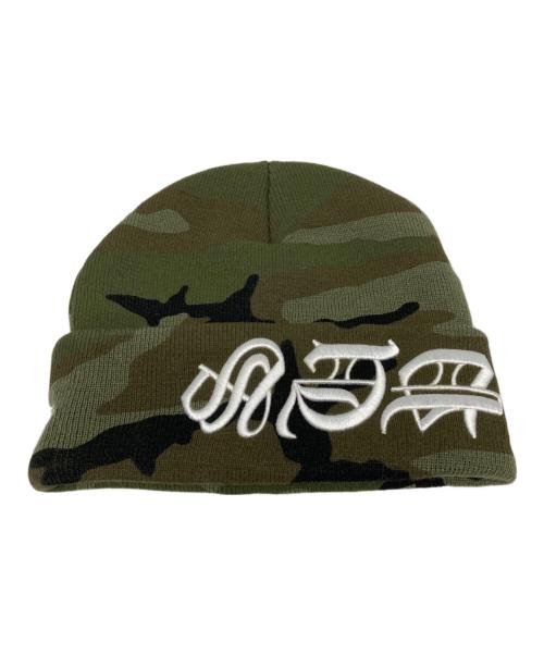 SUPREME（シュプリーム）Supreme (シュプリーム) New Era Blackletter Beanie オリーブの古着・服飾アイテム