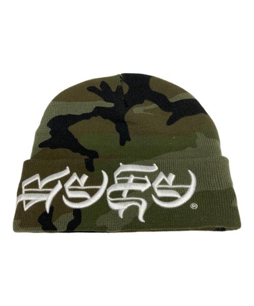 SUPREME（シュプリーム）Supreme (シュプリーム) New Era Blackletter Beanie オリーブの古着・服飾アイテム