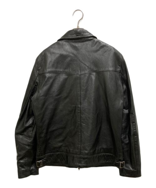 Liugoo Leathers（リューグーレザーズ）Liugoo Leathers (リューグーレザーズ) ラムレザーシングルライダースジャケット ブラック サイズ:Ｌの古着・服飾アイテム