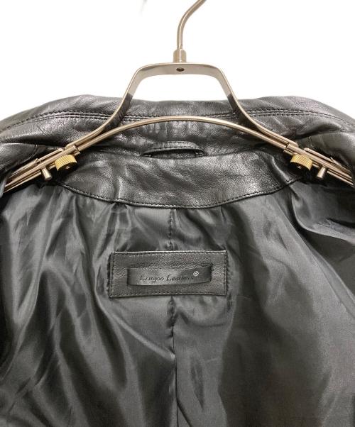 Liugoo Leathers（リューグーレザーズ）Liugoo Leathers (リューグーレザーズ) ラムレザーシングルライダースジャケット ブラック サイズ:Ｌの古着・服飾アイテム