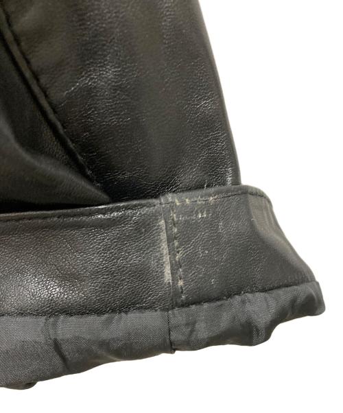 Liugoo Leathers（リューグーレザーズ）Liugoo Leathers (リューグーレザーズ) ラムレザーシングルライダースジャケット ブラック サイズ:Ｌの古着・服飾アイテム