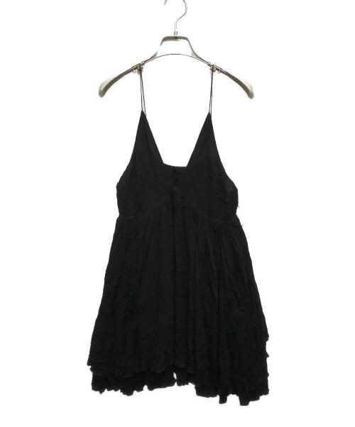 IENA（イエナ）IENA (イエナ) ギャザーフレアキャミ ブラック サイズ:FREEの古着・服飾アイテム