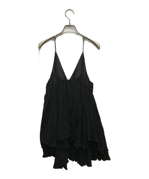 IENA（イエナ）IENA (イエナ) ギャザーフレアキャミ ブラック サイズ:FREEの古着・服飾アイテム