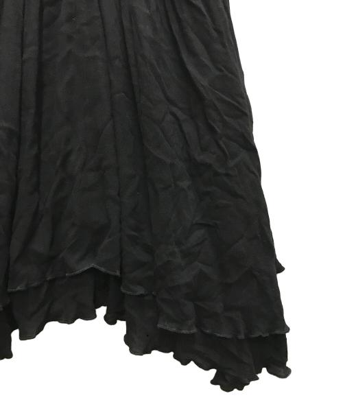 IENA（イエナ）IENA (イエナ) ギャザーフレアキャミ ブラック サイズ:FREEの古着・服飾アイテム