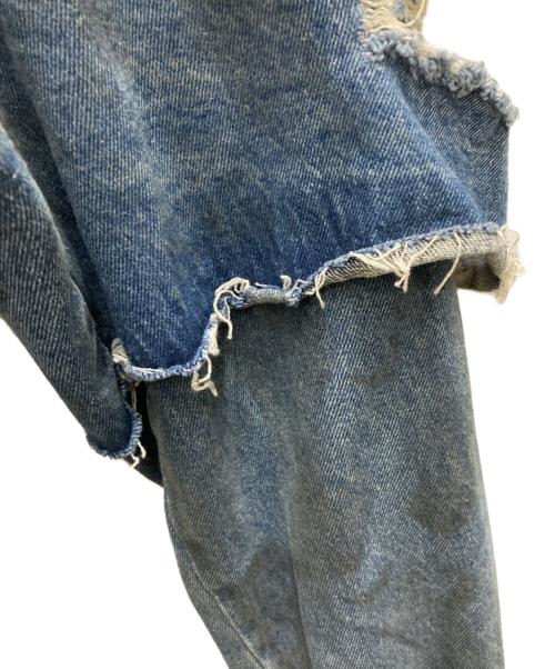 pinkspink（ピンクスピンク）PINKSPINK (ピンクスピンク) ダメージデニムフーデットジャケット インディゴ サイズ:Lの古着・服飾アイテム