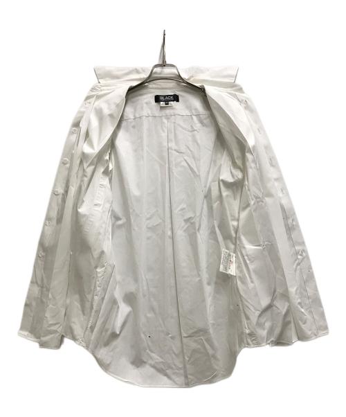 BLACK COMME des GARCONS（ブラックコムデギャルソン）BLACK COMME des GARCONS (ブラックコムデギャルソン) ロングプリーツシャツ ホワイト サイズ:Mの古着・服飾アイテム