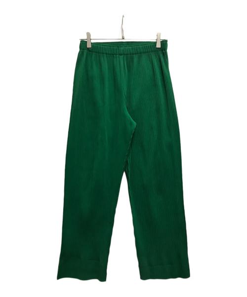 me ISSEY MIYAKE（ミーイッセイ ミヤケ）me ISSEY MIYAKE (ミーイッセイ ミヤケ) プリーツパンツ グリーン サイズ:FREEの古着・服飾アイテム