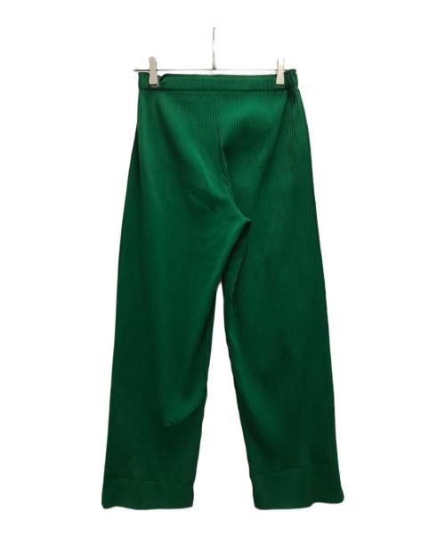 me ISSEY MIYAKE（ミーイッセイ ミヤケ）me ISSEY MIYAKE (ミーイッセイ ミヤケ) プリーツパンツ グリーン サイズ:FREEの古着・服飾アイテム