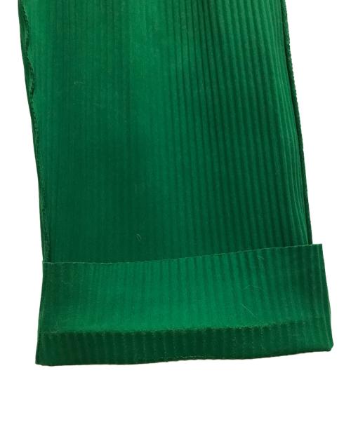 me ISSEY MIYAKE（ミーイッセイ ミヤケ）me ISSEY MIYAKE (ミーイッセイ ミヤケ) プリーツパンツ グリーン サイズ:FREEの古着・服飾アイテム