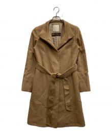 自由区（ジユウク）の古着「スタンドカラーカシミヤコート」｜ベージュ